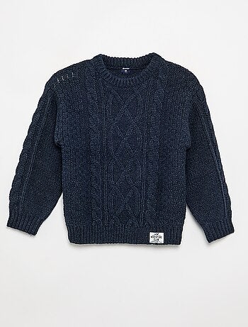 Maglione con trecce