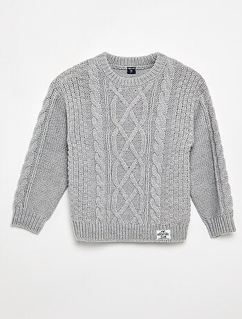 Maglione con trecce
