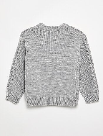 Maglione con trecce