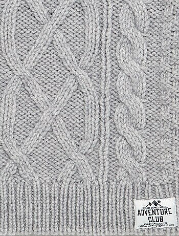 Maglione con trecce