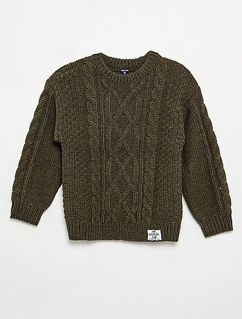 Maglione con trecce