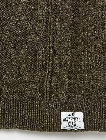 Maglione con trecce