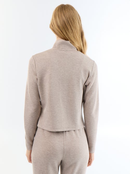 Maglione con zip e collo alto - Kiabi