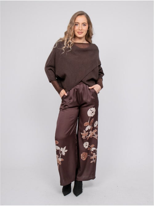 Maglione corto con fondo incrociato e maniche a pipistrello kendy - Kiabi Maglione corto con fondo incrociato e maniche a pipistrello kendy - Kiabi