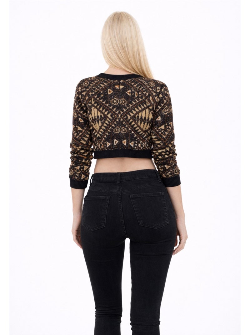 Maglione corto Kebello Marrone - Kiabi