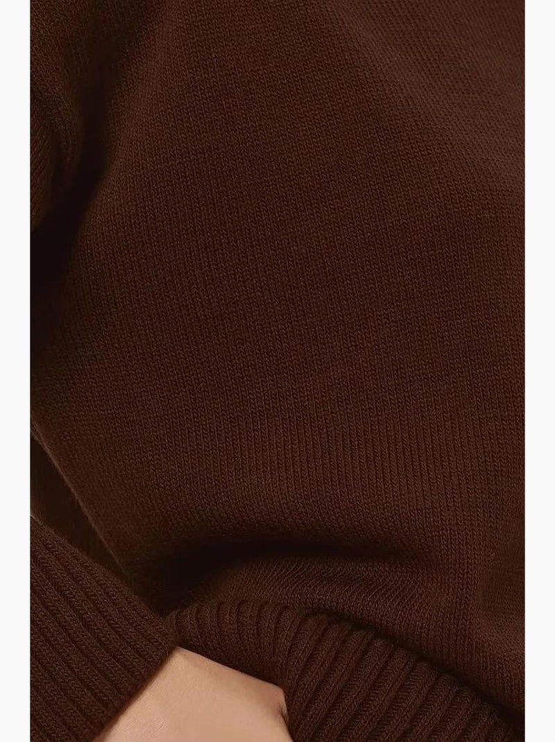 Maglione cozy con girocollo hiccup Marrone - Kiabi
