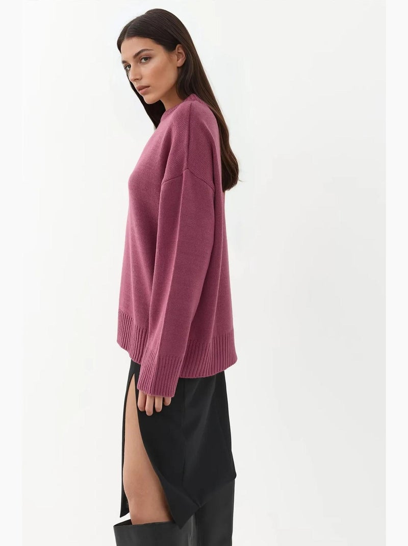 Maglione cozy con girocollo hiccup Rosa antico - Kiabi