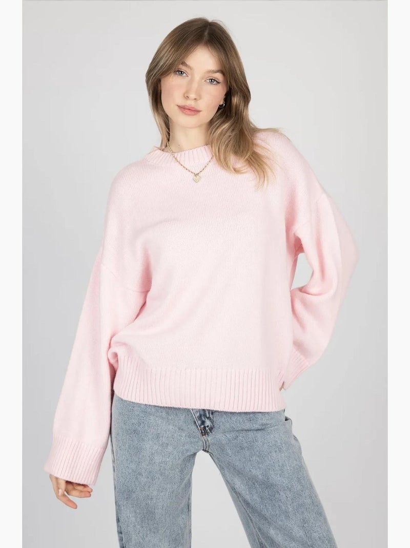 Maglione cozy con girocollo hiccup Rosa chiaro - Kiabi