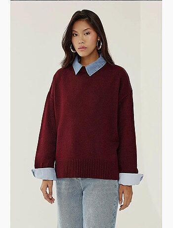 Maglione cozy con girocollo hiccup