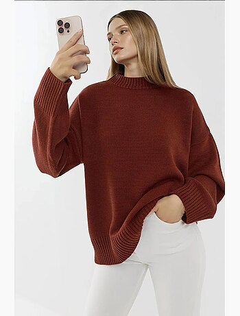 Maglione cozy con girocollo hiccup