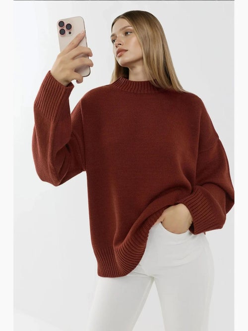 Maglione cozy con girocollo hiccup - Kiabi Maglione cozy con girocollo hiccup - Kiabi