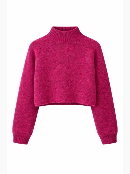 Maglione cropped da donna in maglia testurizzata mixray - Kiabi Maglione cropped da donna in maglia testurizzata mixray - Kiabi