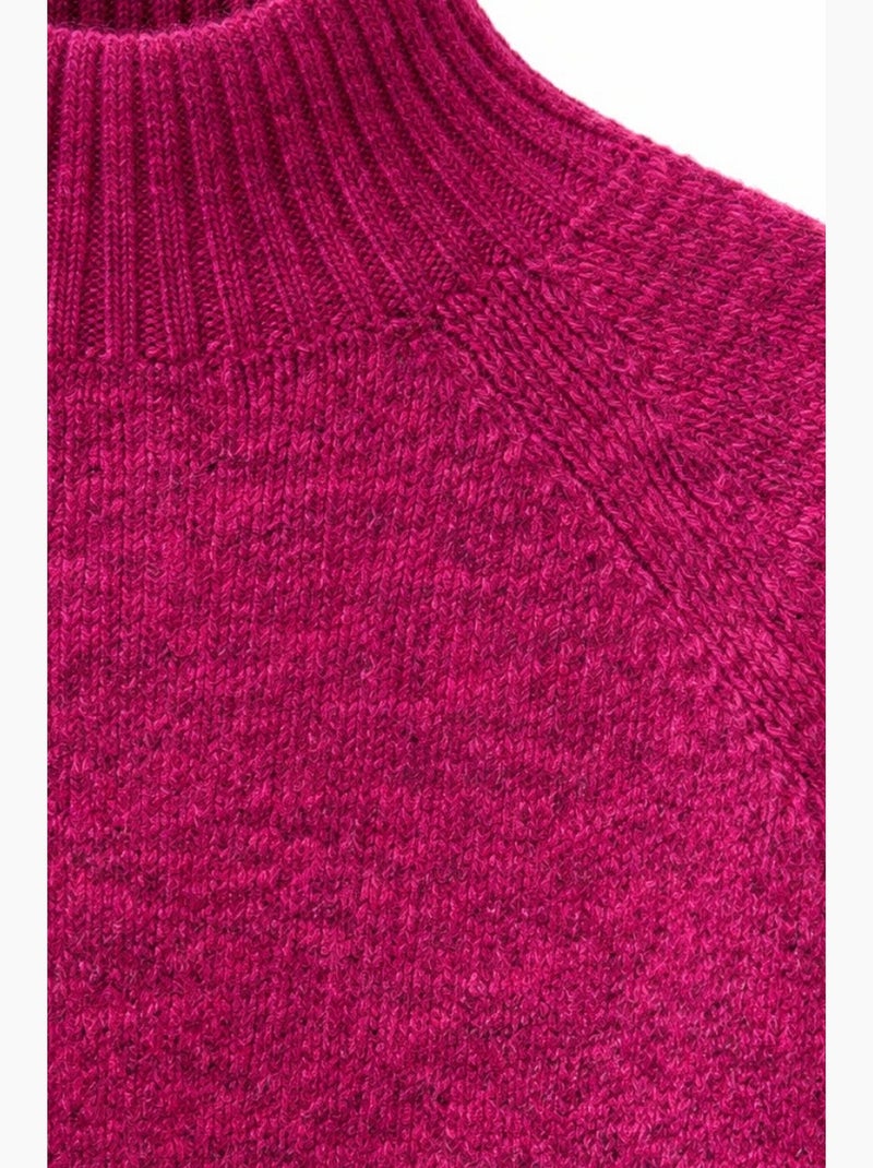 Maglione cropped da donna in maglia testurizzata mixray Viola prugna - Kiabi