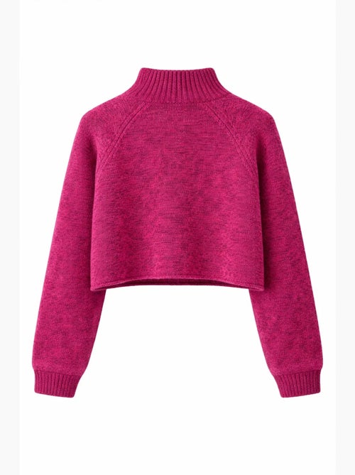 Maglione cropped da donna in maglia testurizzata mixray - Kiabi Maglione cropped da donna in maglia testurizzata mixray - Kiabi