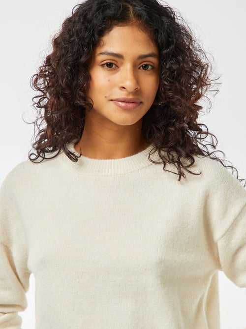 Maglione cropped in maglia morbida - Kiabi