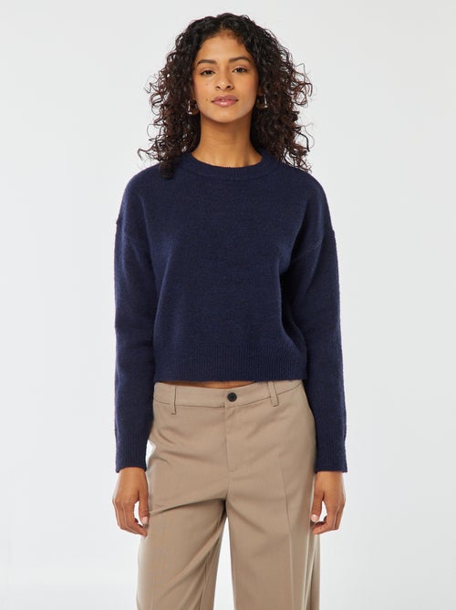 Maglione cropped in maglia morbida - Kiabi