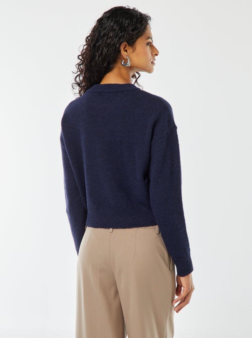 Maglione cropped in maglia morbida - Kiabi