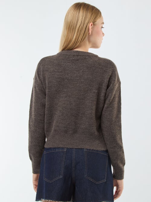 Maglione cropped in maglia morbida - Kiabi