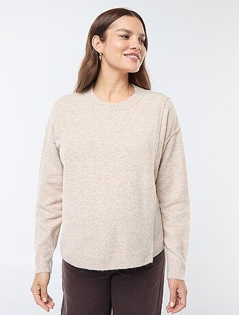 Maglione da allattamento in maglia soffice