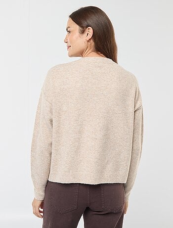 Maglione da allattamento in maglia soffice