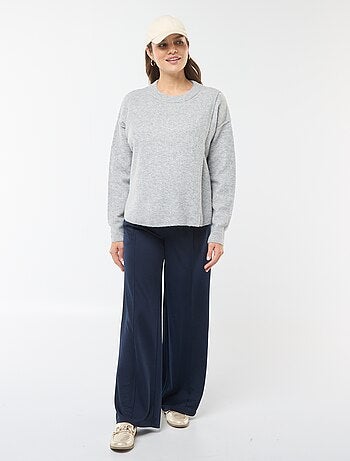 Maglione da allattamento in maglia soffice