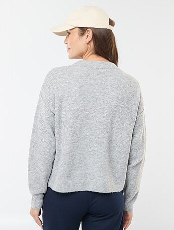 Maglione da allattamento in maglia soffice