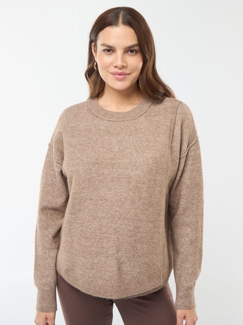 Maglione da allattamento in maglia soffice - Kiabi