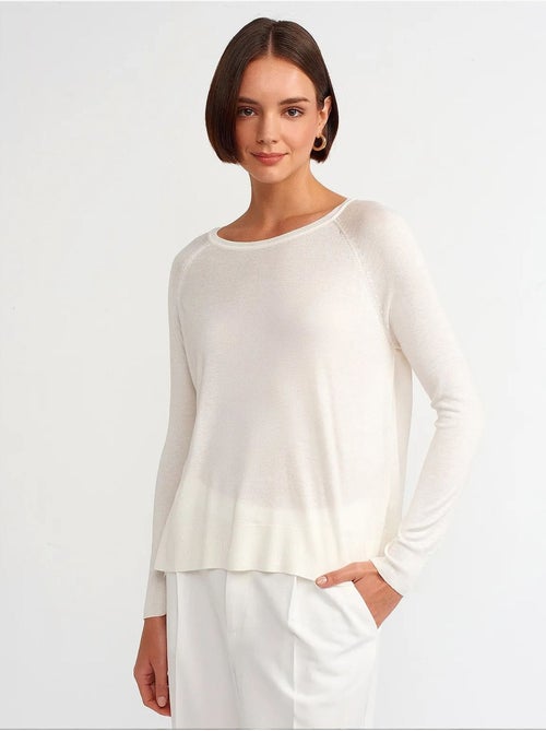 Maglione da donna a coste con girocollo dilvin - Kiabi Maglione da donna a coste con girocollo dilvin - Kiabi