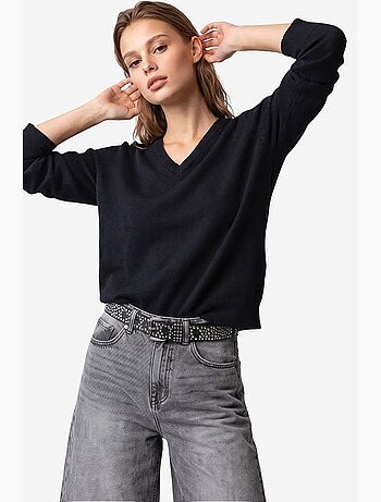 Maglione da donna in maglia mixray