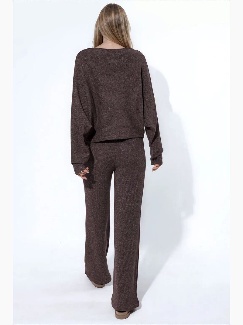 Maglione da donna in misto cotone busem Marrone cioccolato - Kiabi
