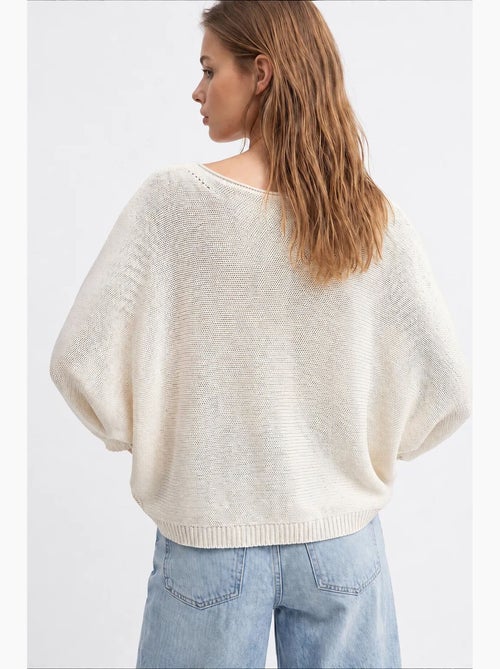 Maglione da donna in misto cotone mixray - Kiabi Maglione da donna in misto cotone mixray - Kiabi