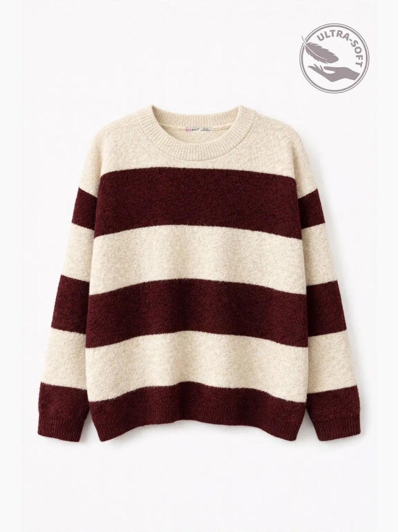 Maglione da donna in misto lana mixray Rosso bordeaux - Kiabi