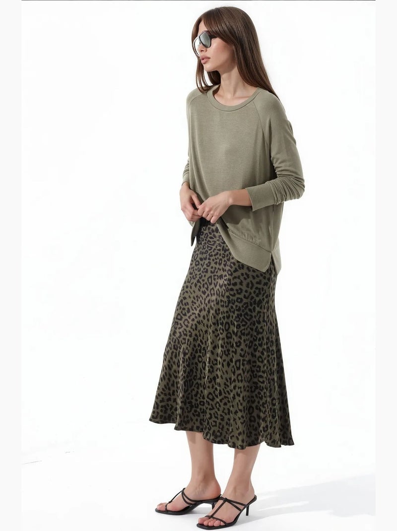Maglione da donna in misto viscosa busem Cachi - Kiabi