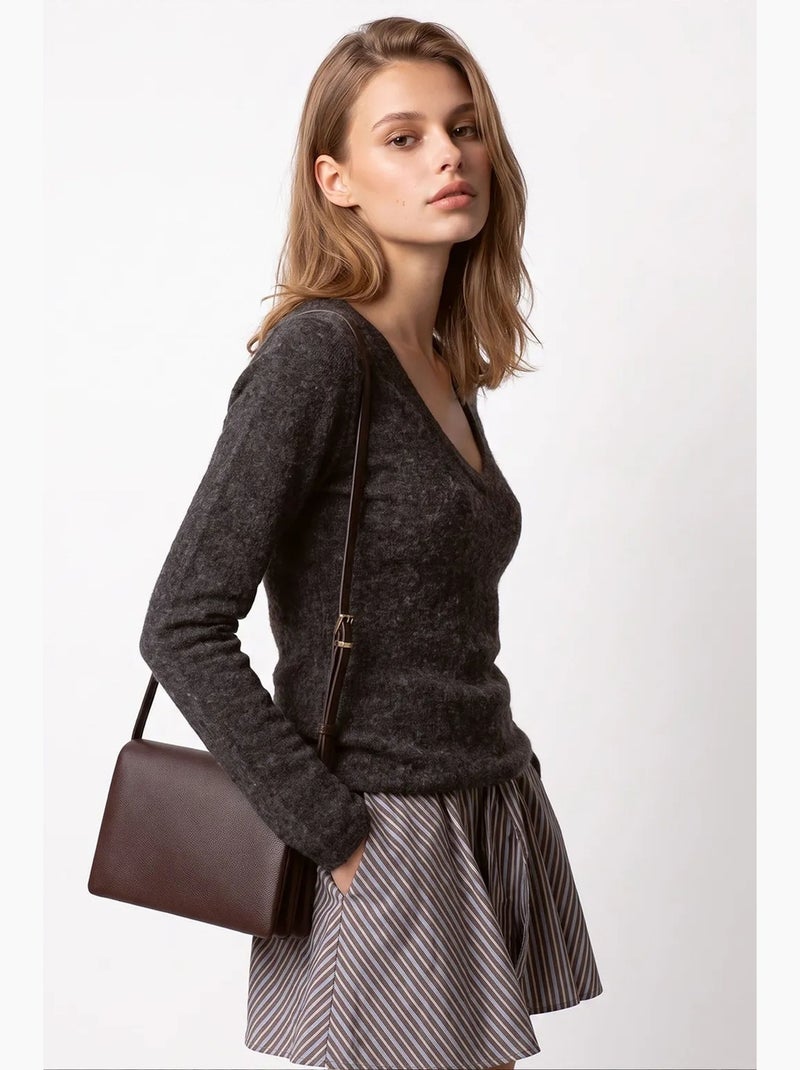 Maglione da donna in misto viscosa e cashmere mixray Grigio nero - Kiabi
