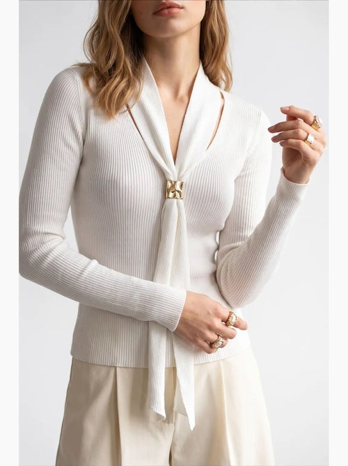 Maglione da donna in misto viscosa mixray - Kiabi Maglione da donna in misto viscosa mixray - Kiabi