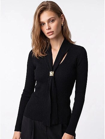 Maglione da donna in misto viscosa mixray