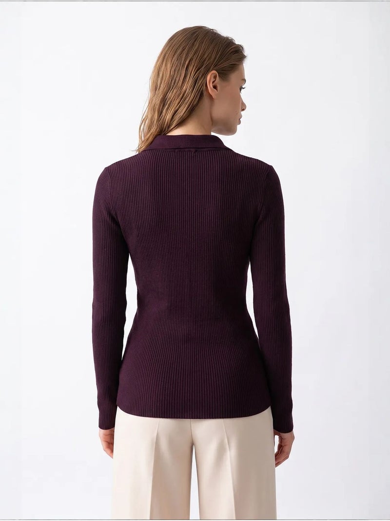 Maglione da donna in misto viscosa mixray Viola - Kiabi