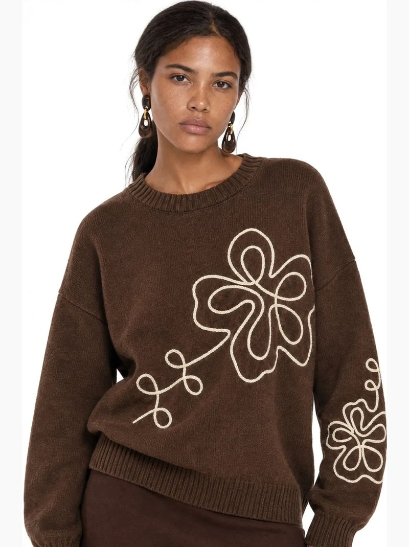 Maglione da donna mixray Marrone - Kiabi