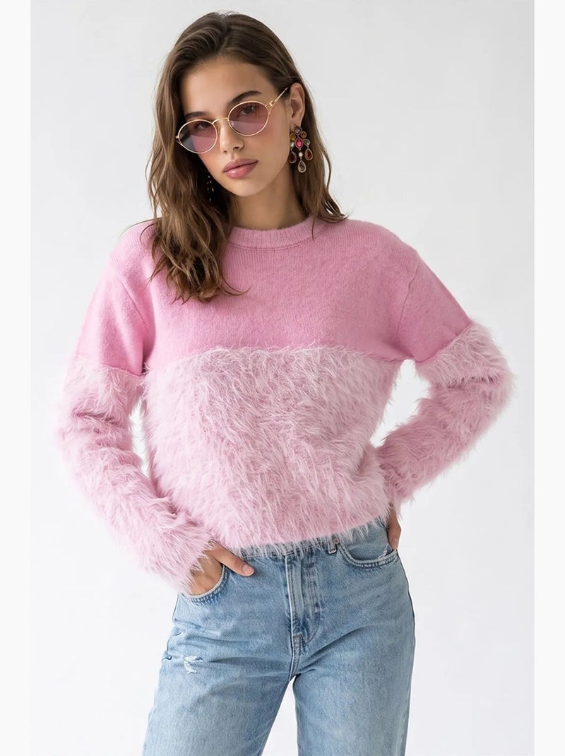 Maglione da donna mixray Rosa - Kiabi