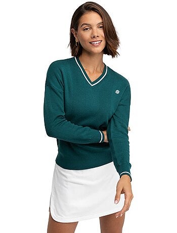Maglione da golf con scollo a v da donna golf donna gimme teal