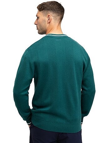 Maglione da golf con scollo a v da uomo golf uomo hagen teal