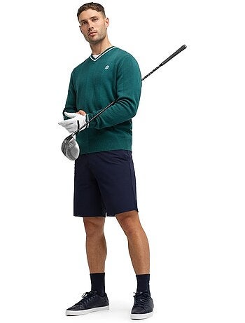 Maglione da golf con scollo a v da uomo golf uomo hagen teal