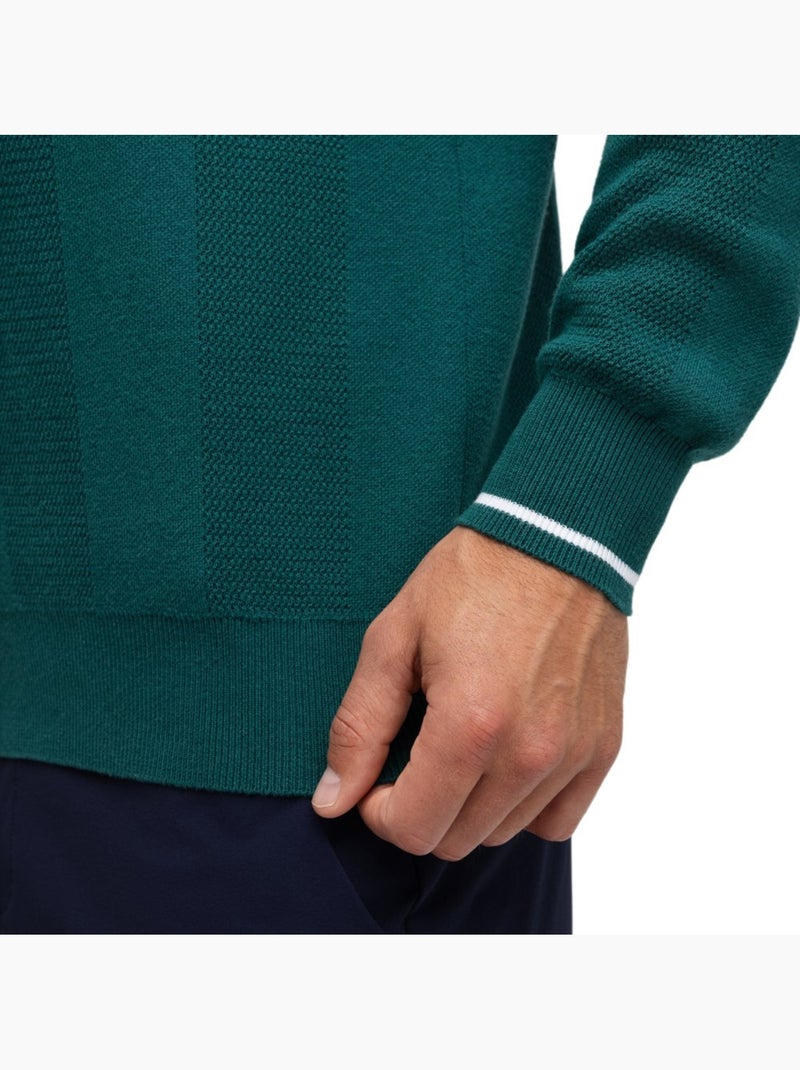 Maglione da golf con scollo a v da uomo golf uomo hagen teal Verde - Kiabi