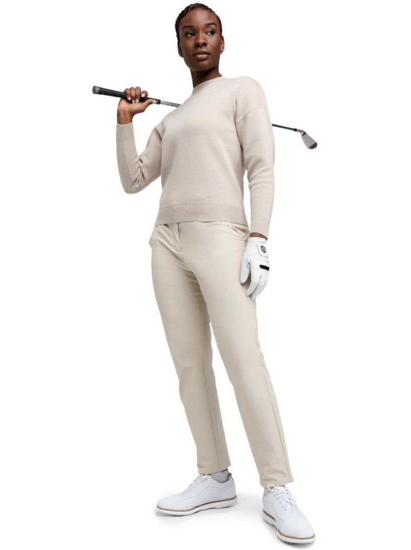 Maglione da golf da donna golf donna birdie sand Beige - Kiabi