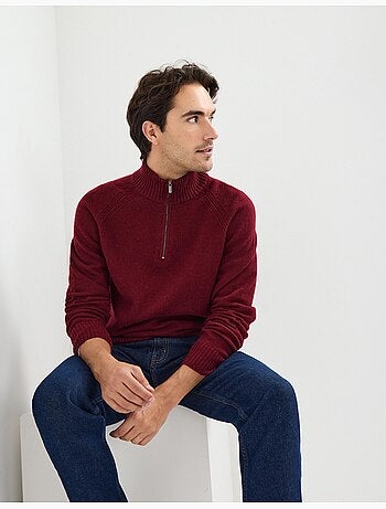 Maglione di lana con cerniera, MO Fashion