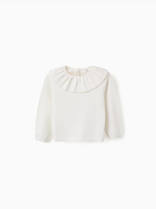 Maglione di maglia con colletto arricciato - Kiabi Maglione di maglia con colletto arricciato - Kiabi