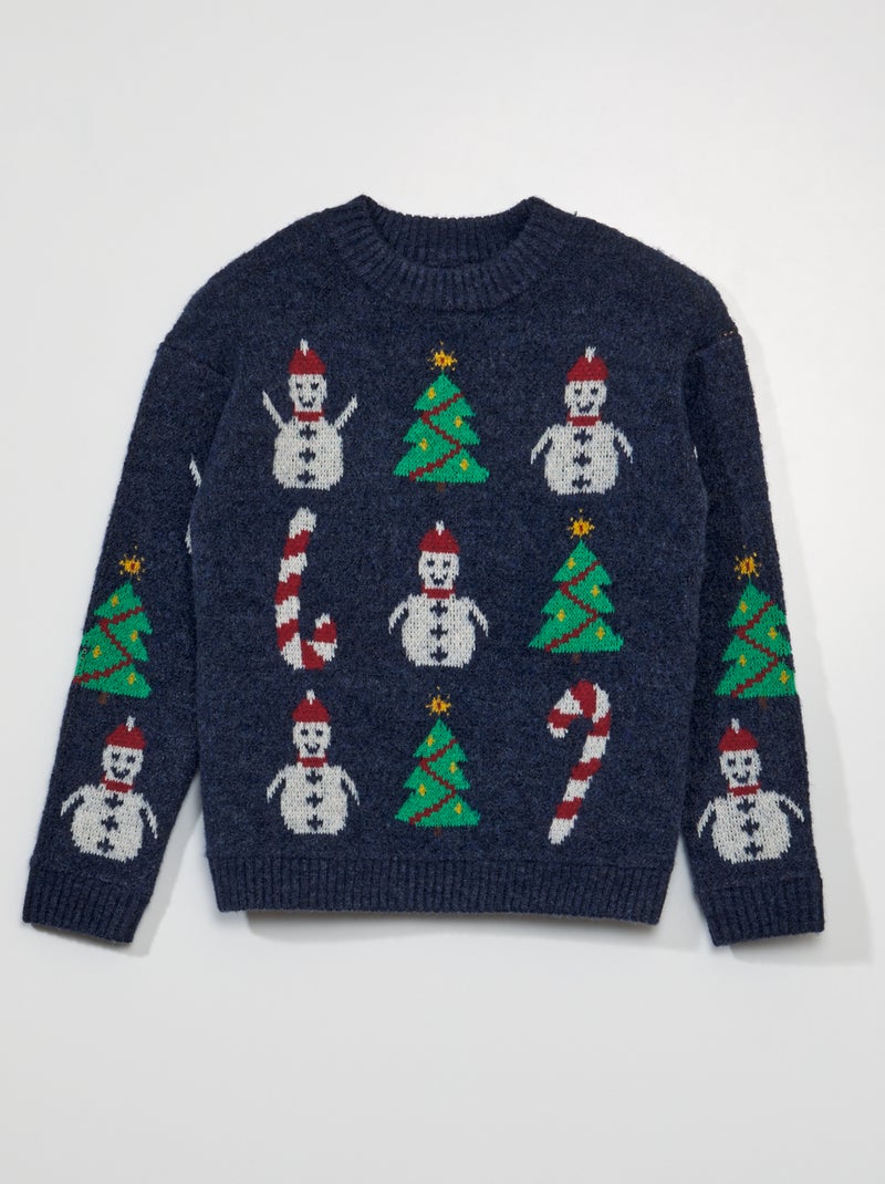 Maglione di Natale in maglia BLU - Kiabi