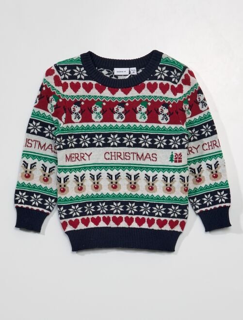 Maglione di Natale in maglia jacquard 'name it' - Kiabi