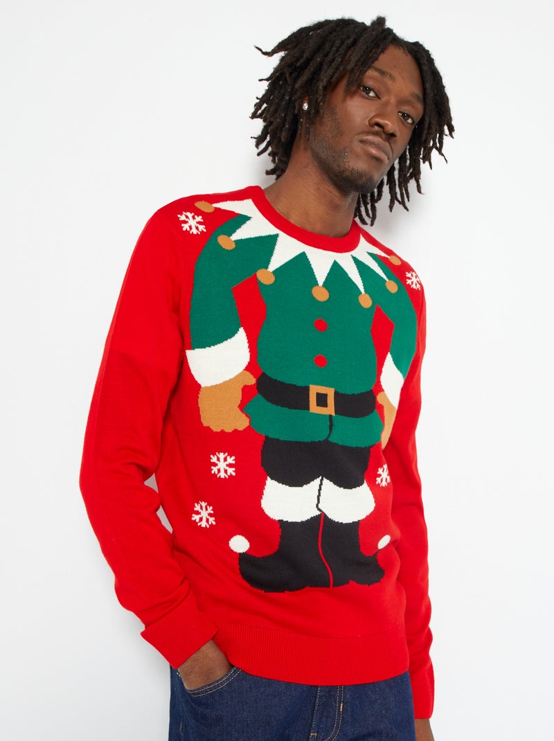 Maglione di Natale in maglia ROSSO - Kiabi