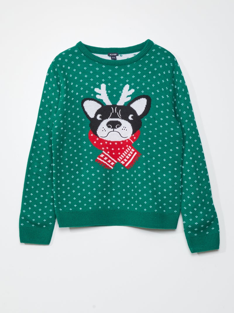 Maglione di Natale in maglia VERDE - Kiabi